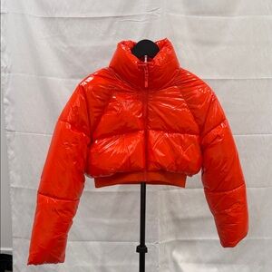 Zara Red Puffer Jacket